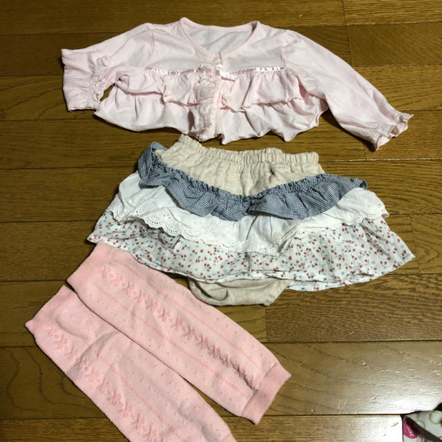 coeur a coeur(クーラクール)のカーディガンとクーラクールスカートとレックウォーマー キッズ/ベビー/マタニティのキッズ服女の子用(90cm~)(スカート)の商品写真