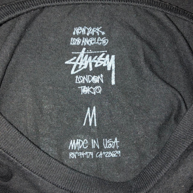 STUSSY(ステューシー)の専用☆stussy▫️ロンT▫️黒▫️M▫️美品 メンズのトップス(Tシャツ/カットソー(七分/長袖))の商品写真