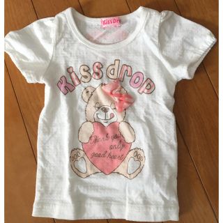 ベベ(BeBe)のベベ kiss drop かわいいTシャツ 女の子 80サイズ(Ｔシャツ)