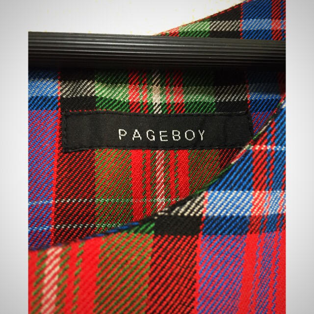 PAGEBOY(ページボーイ)のPAGEBOY 膝丈チェックワンピース レディースのワンピース(ひざ丈ワンピース)の商品写真