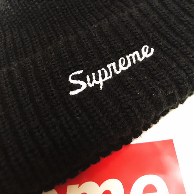 Supreme(シュプリーム)のsupreme LOOSE GAUGE BEANIE ブラック メンズの帽子(ニット帽/ビーニー)の商品写真