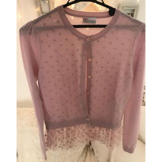 レッドヴァレンティノ(RED VALENTINO)のRED VALENTINO ピンク カーディガン(カーディガン)