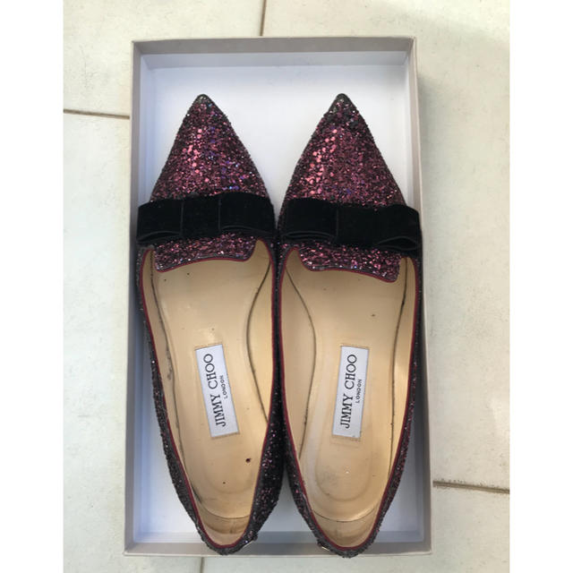 《新品》JIMMY CHOO ジミーチュウ フラット バレーシューズ