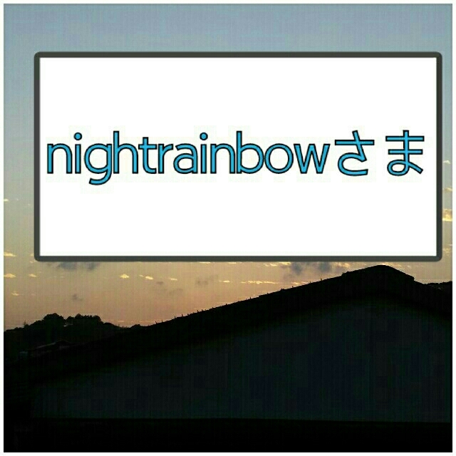 nightrainbowさま専用ページ