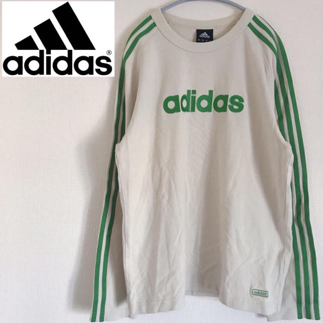 adidas(アディダス)の【大人気！】アディダス adidas ロンＴ 長袖 Ｔシャツ Ｌ メンズのトップス(Tシャツ/カットソー(七分/長袖))の商品写真