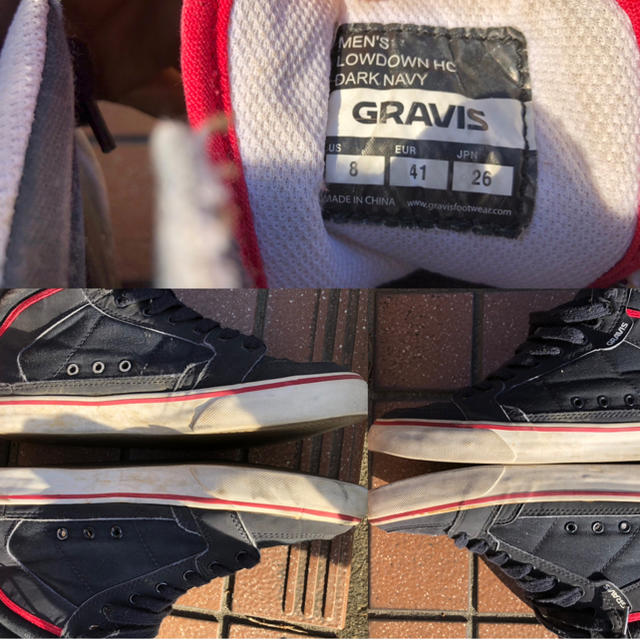 gravis(グラビス)のグラビス ハイカットスニーカー 26.0 メンズの靴/シューズ(スニーカー)の商品写真