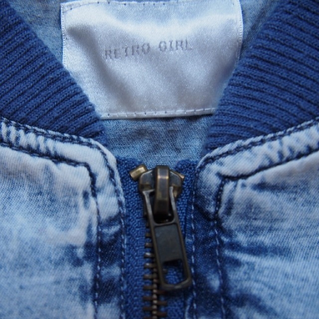 RETRO GIRL(レトロガール)のRETRO GIRL　デニム風ブルゾン レディースのジャケット/アウター(ブルゾン)の商品写真