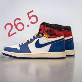 ナイキ(NIKE)の26.5cm◆国内正規◆UNION NIKE AIR JORDAN 1 BLUE(スニーカー)