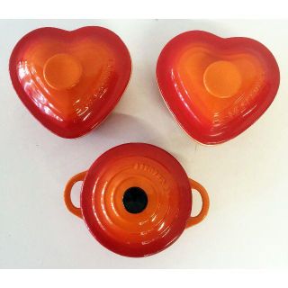 ルクルーゼ(LE CREUSET)の中古☆LeCreuset ミニ・プチココット おまけ付き(食器)