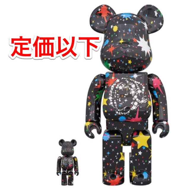 BBC - BE@RBRICK BBC STARFIELD BLACK 100％ 400％