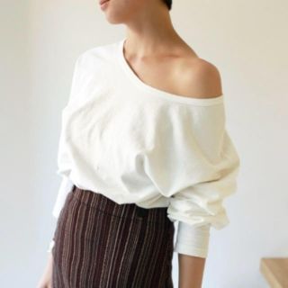 トゥデイフル(TODAYFUL)のoneshoulder longTee(Tシャツ/カットソー(七分/長袖))