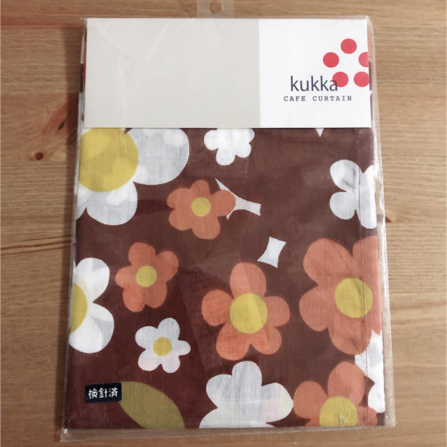 kukkA(クッカ)のkukka カフェカーテン インテリア/住まい/日用品のカーテン/ブラインド(カーテン)の商品写真
