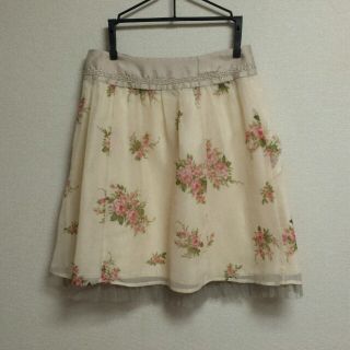 イマージュ(IMAGE)のIMAGE 花柄スカート 美品(ミニスカート)