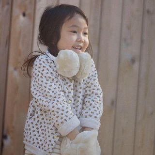 プチバトー(PETIT BATEAU)のプチバトー PETITBATEAU キルティング カーディガン(カーディガン/ボレロ)