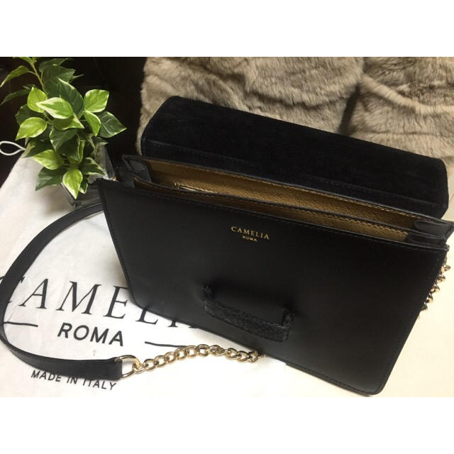 ZARA(ザラ)のCAMELIA ROMA/カメリアローマ レザーショルダーチェーンバッグ レディースのバッグ(ショルダーバッグ)の商品写真