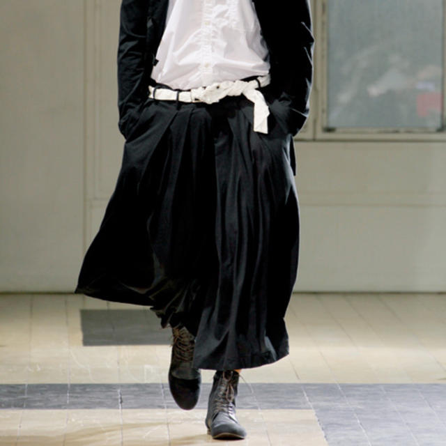 12ss yohji yamamoto pour homme 袴パンツ リネン