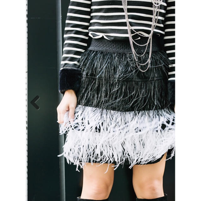 Coco(ココ)のフェザースカート coco airi レディースのスカート(ひざ丈スカート)の商品写真
