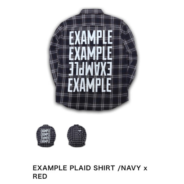 EXAMPLE PLAID SHIRT チェックシャツ