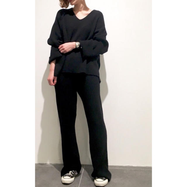 完売◆新品、タグ付きAP STUDIO ◇W/Cash RIB Knit パンツ