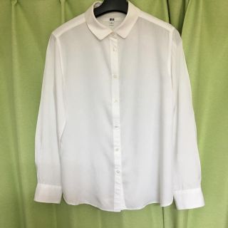 ユニクロ(UNIQLO)のユニクロの白シャツ(シャツ/ブラウス(長袖/七分))