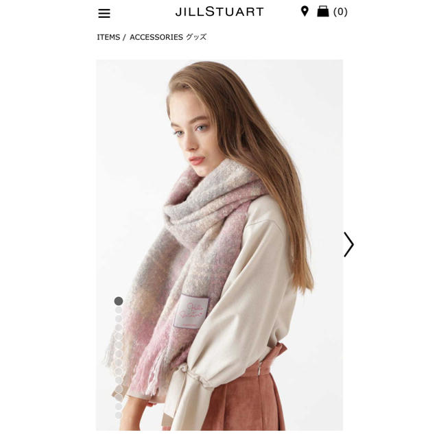 JILLSTUART(ジルスチュアート)のジルスチュアート ストール レディースのファッション小物(ストール/パシュミナ)の商品写真