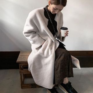 ザラ(ZARA)の入手困難商品！コントラストテクスチャー入り生地リバーシブルコート (毛皮/ファーコート)