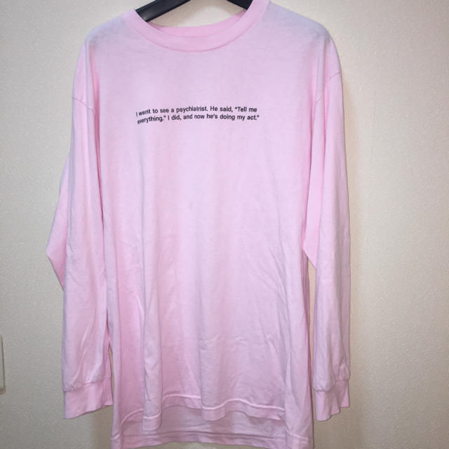 pleasures ケイトモス  ロンＴ ピンク メンズのトップス(Tシャツ/カットソー(七分/長袖))の商品写真