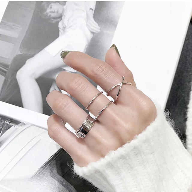 シルバー925リング♡銀925指輪K♡シンプルデザイン レディースのアクセサリー(リング(指輪))の商品写真