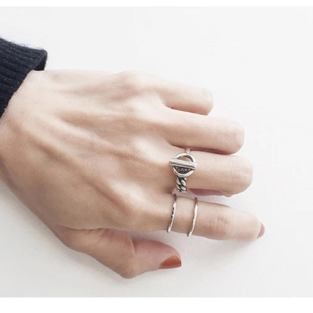 シルバー925リング♡銀925指輪K♡シンプルデザイン レディースのアクセサリー(リング(指輪))の商品写真