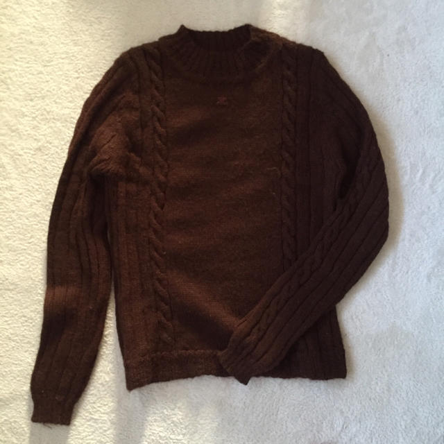 Courreges(クレージュ)のcourreges brown knit レディースのトップス(ニット/セーター)の商品写真