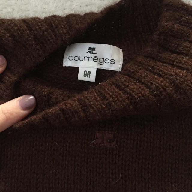 Courreges(クレージュ)のcourreges brown knit レディースのトップス(ニット/セーター)の商品写真