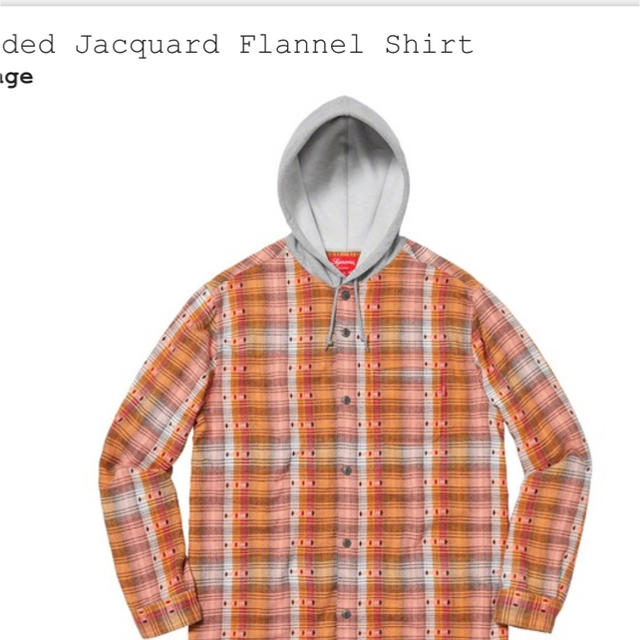 メンズSupreme Hooded Jacquard Flannel Shirt
