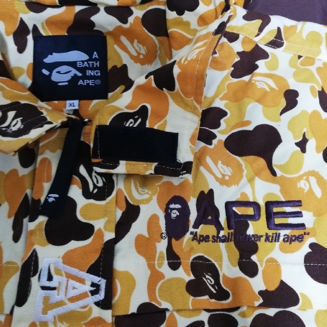 A BATHING APE 猿迷彩ジャケット イエロー(サイズXL ) A BATHING APE 猿迷彩ジャケット イエロー(サイズXL )