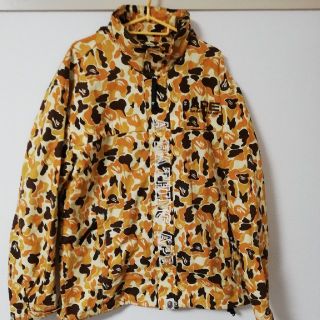 アベイシングエイプ(A BATHING APE)のA BATHING APE  猿迷彩ジャケット　イエロー(サイズXL )(その他)