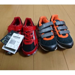 アディダス(adidas)のadidas キッズスニーカー　新品未使用品　2足セット20cm＆21㎝(スニーカー)