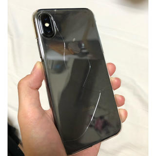 アイフォーン(iPhone)の【やまだ様専用】iPhoneX 256GB 背面ガラス割れ(スマートフォン本体)