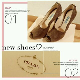 プラダ(PRADA)のPRADAオープントゥパンプス(ハイヒール/パンプス)