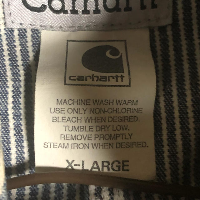 carhartt(カーハート)のcarhartt カーハート ヒッコリー カバーオール XL メンズのジャケット/アウター(カバーオール)の商品写真