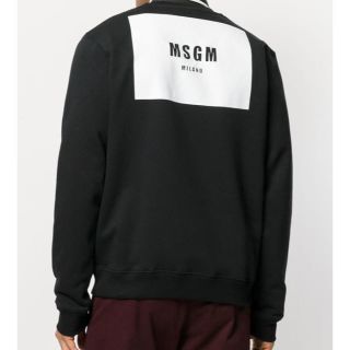 エムエスジイエム(MSGM)のMSGM バックボックスロゴプリント スウェット(スウェット)