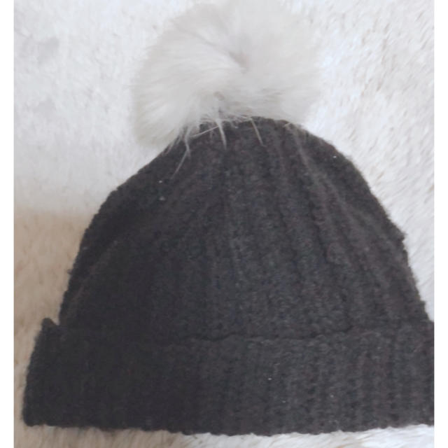 毛糸帽子 ベビー用 レディースの帽子(ニット帽/ビーニー)の商品写真