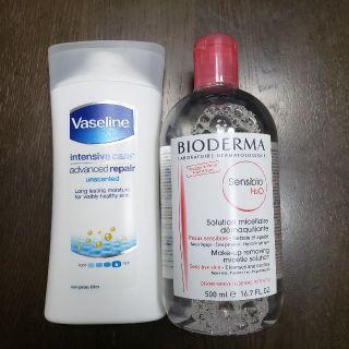 ビオデルマ(BIODERMA)の専用です【新品】ビオデルマ　サンシビオH2Oとヴァセリン　ボディクリームのセット(クレンジング/メイク落とし)