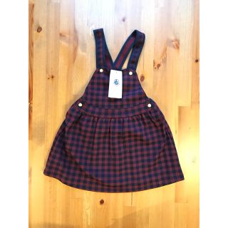 プチバトー(PETIT BATEAU)のKAN様専用♡プチバトー チェックジャンパースカート(ワンピース)