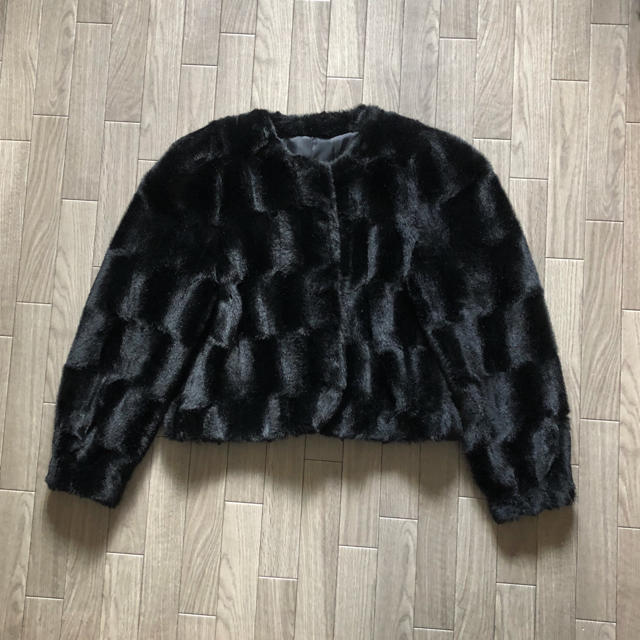 vintage eco fur coat