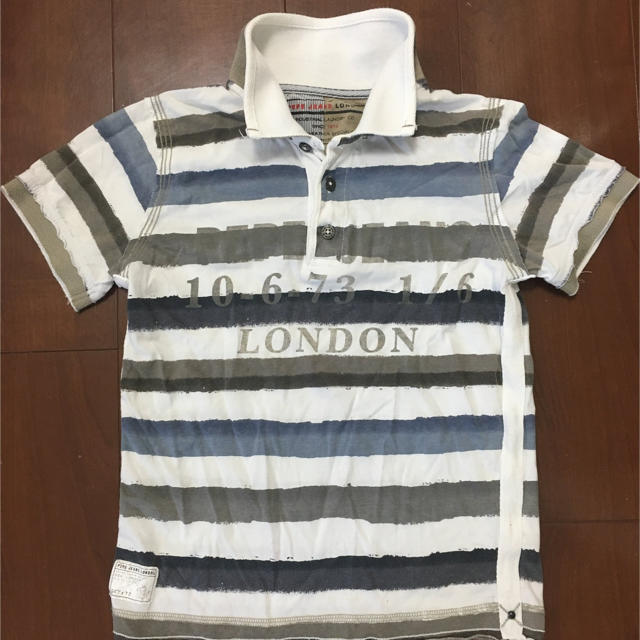 Pepe Jeans(ペペジーンズ)のPEPE JEANS LONDON 半袖ボーダーPOLOシャツ キッズ/ベビー/マタニティのキッズ服男の子用(90cm~)(Tシャツ/カットソー)の商品写真