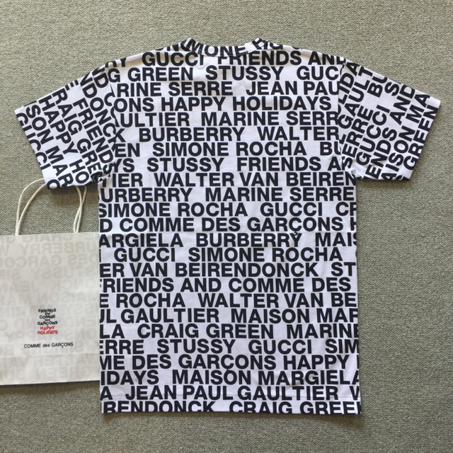 COMME des GARCONS(コムデギャルソン)のコムデギャルソン クリスマス コラボレーション ロゴTシャツ M ギャルソン メンズのトップス(Tシャツ/カットソー(半袖/袖なし))の商品写真