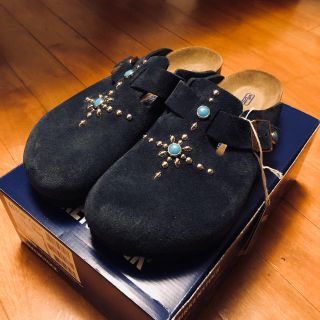 ビルケンシュトック(BIRKENSTOCK)の【新品】ビルケンシュトック ボストン 41（26.5cm）ネイビースウェード(スリッポン/モカシン)