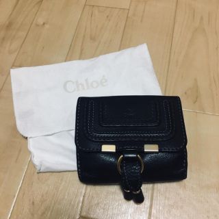 クロエ(Chloe)の専用！Chloe マーシー 黒 折りたたみ財布 中古(財布)