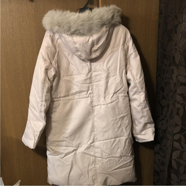 もも様専用ファーフード付きコート レディースのジャケット/アウター(ダウンコート)の商品写真
