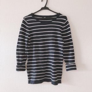 エイチアンドエム(H&M)のH&M メンズボーダーロンT インナー(Tシャツ/カットソー(七分/長袖))