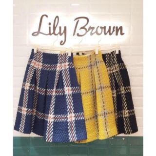 リリーブラウン(Lily Brown)のチェックフレアスカート lilybrown(ひざ丈スカート)